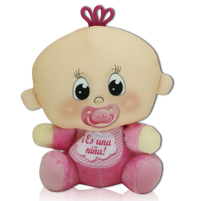 Peluche bebé rosa