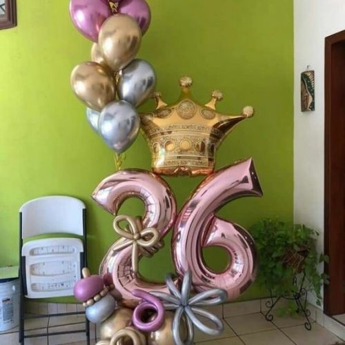 cumpleaños 26 años con globos madrid