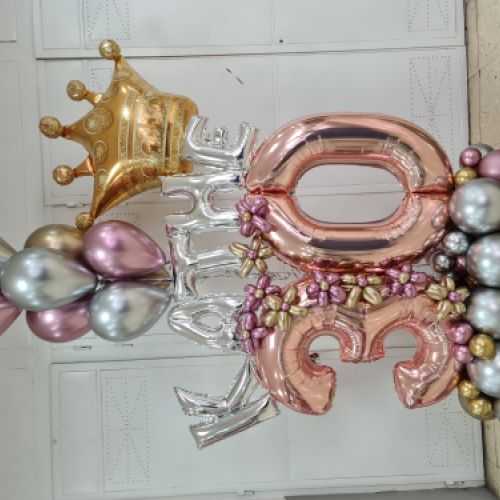 arreglo 30 cumpleaños con globos madrid