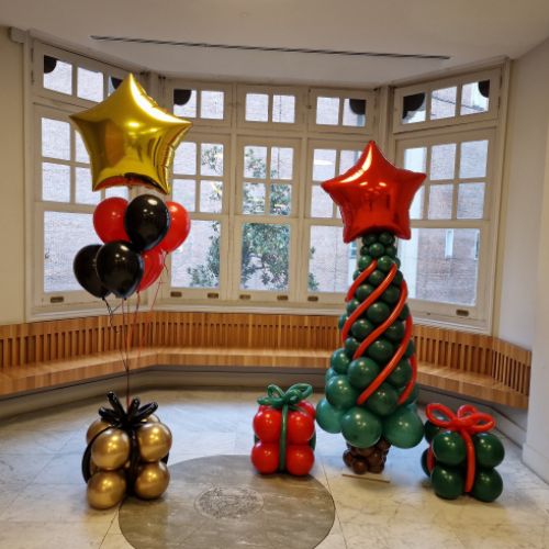 arreglo decoracion navidad con globos madrid