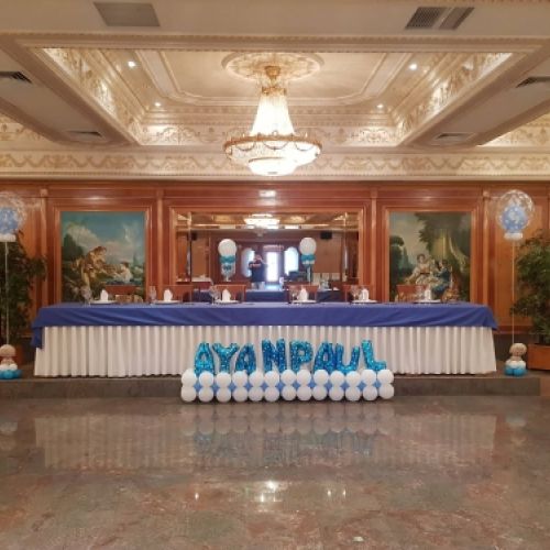 DECORACION CON GLOBOS PARA BAUTIZO MADRID