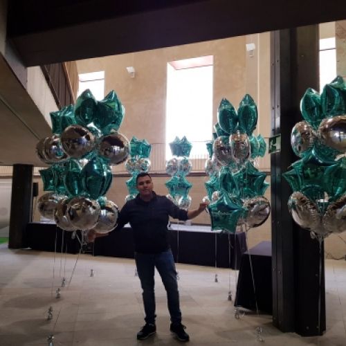 Globos estrellas con helio madrid