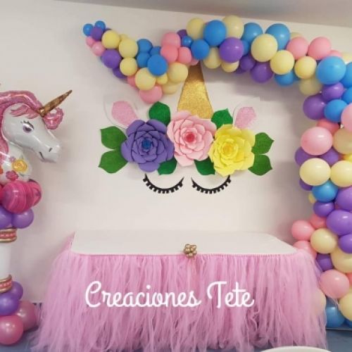 decoracion unicornio con globos madrid