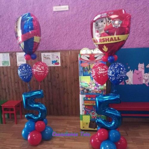 Bouquet globos Patrulla canina Madrid.