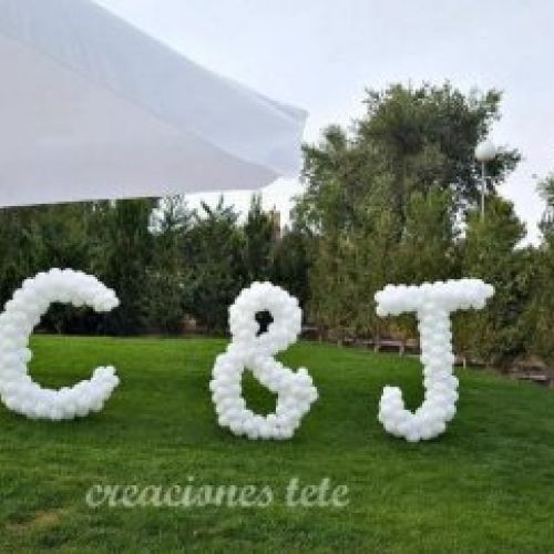 LETRAS DE GLOBOS PARA BODAS