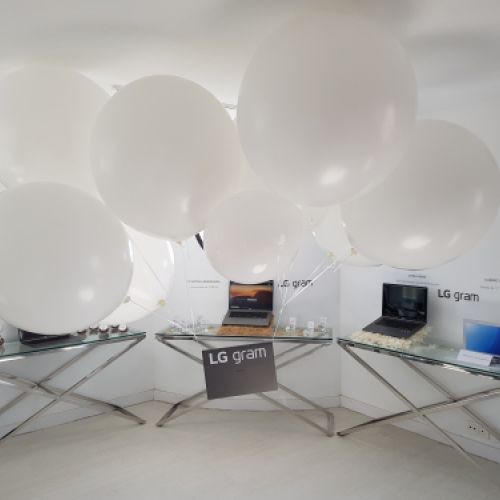 globos gigantes con helio para LG madrid