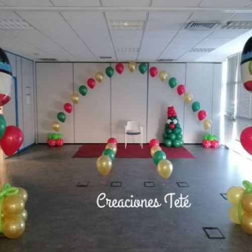 decoracion navidad con globos madrid