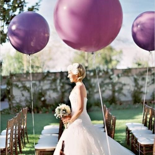 GLOBOS GIGANTES CON HELIO PARA BODAS