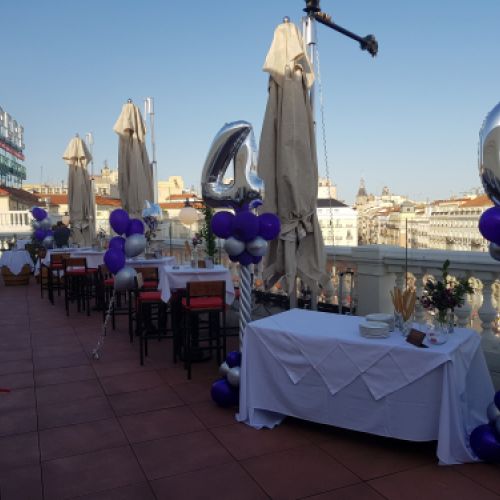 globos 40 cumpleaños terraza chicote madrid