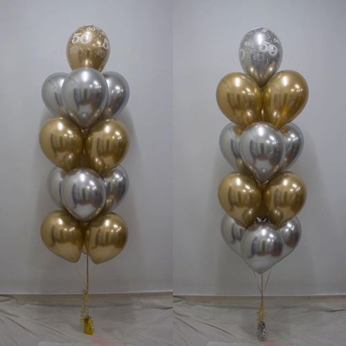 ramo de globos 50 cumpleaños madrid