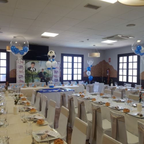 centro de mesa comunion con globos madrid