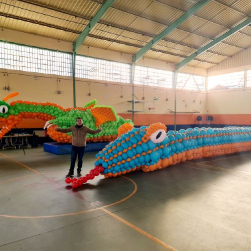 DRAGON Y SERPIENTE DE GLOBOS MADRID