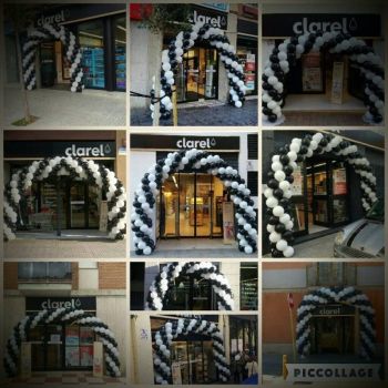 decoracion con globos para tiendas clarel madrid