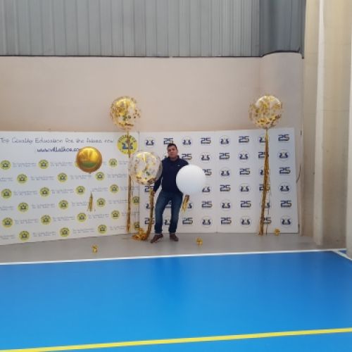 photocall de globos colegio villalkor