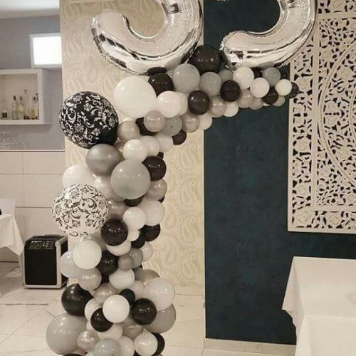 35 cumpleaños con globos helio rivas