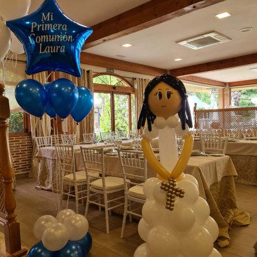 muñeca globos primera comunion madrid