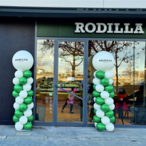 Columna de globos rodilla madrid