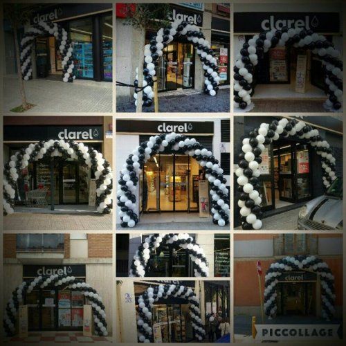 decoracion con globos para tiendas clarel madrid