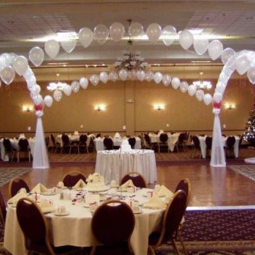 Pista de baile con globos para bodas Madrid.