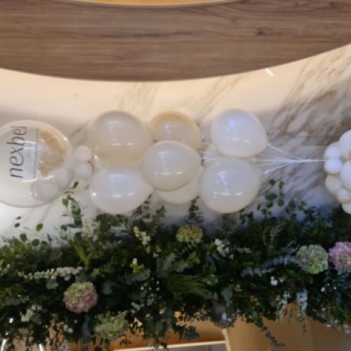 bouquet de globos para tiendas de belleza