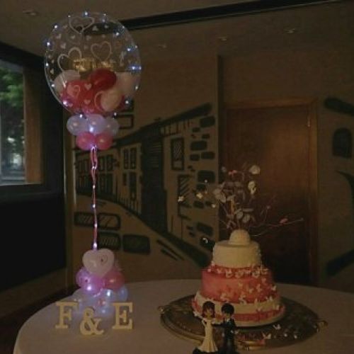 CENTROS DE MESA CON GLOBOS PARA BODAS VALDILECHA