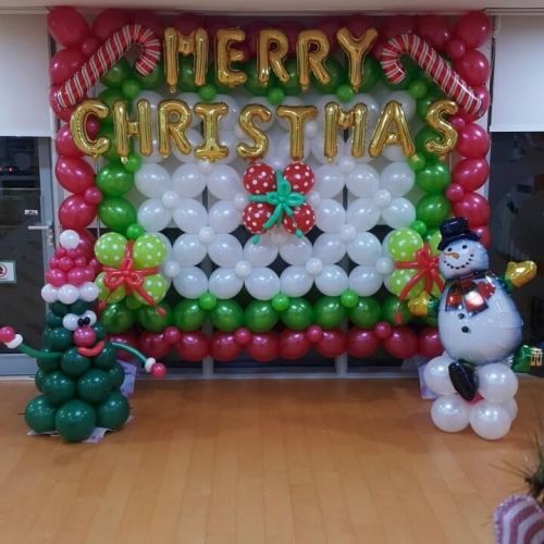 photocall globos navidad