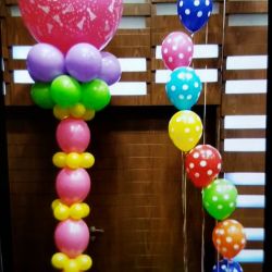 columna de globos feilz cumpleaños madrid