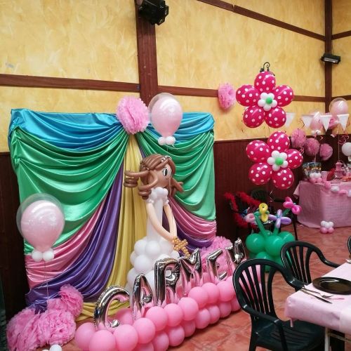 niña de comunion globos madrid