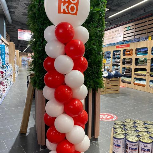 COLUMNA GLOBOS PERSONALIZADA KIWOKO MADRID