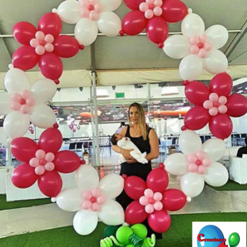 photocall flores con globos madrid