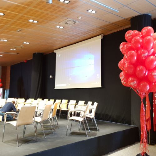 RAMOS DE GLOBOS CON HELIO PARA EL AYUNTAMIENTO DE RIVAS VACIAMADRID