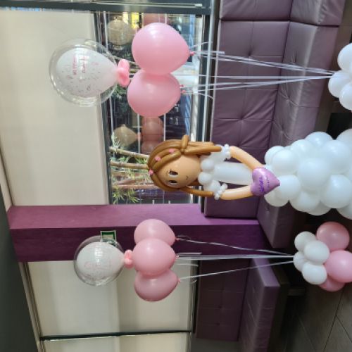 MUÑECA COMUNION CON GLOBOS MADRID