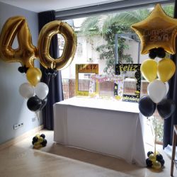 decoracion con globos 40 cumpleaños madrid