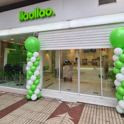 columnas globos llaollao madrid alcala