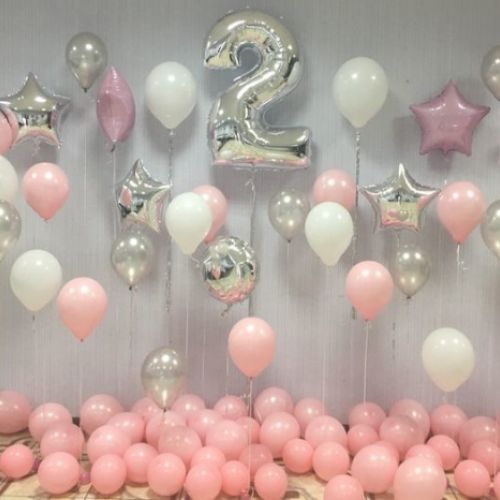 DECORACION CON GLOBOS 2 AÑOS