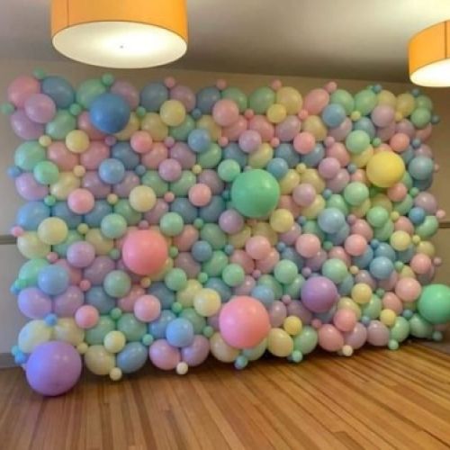 PHOTOCALL GLOBOS PASTELES MADRID