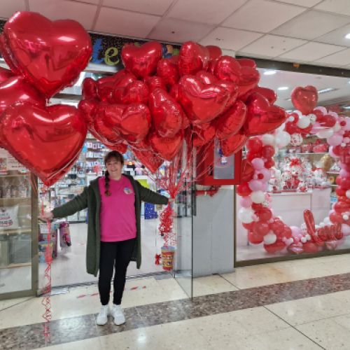 globos corazones con helio para tiendas madrid