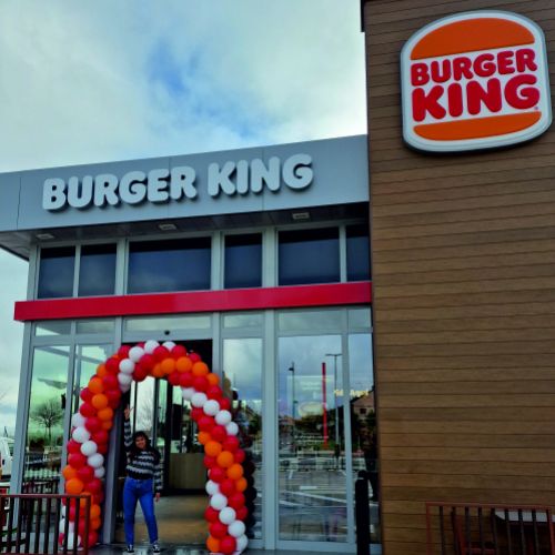 decoracion con globos burger king madrid