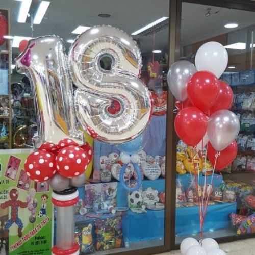 COLUMNA GLOBOS 18 AÑOS