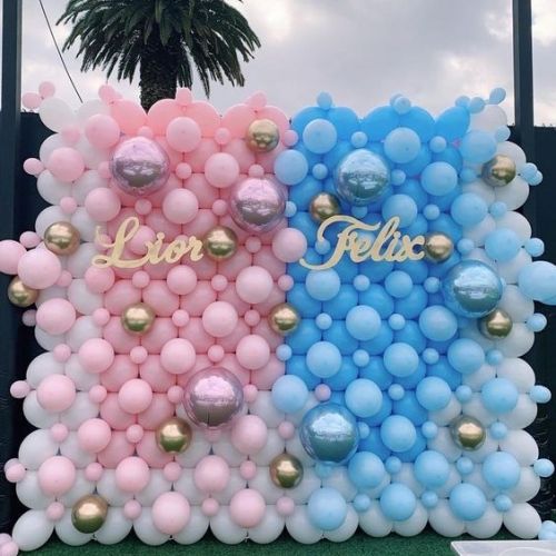 bautizo niño y niña con globos madrid