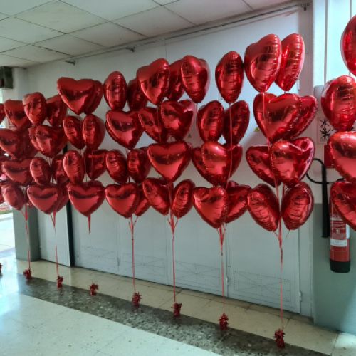 ramillete de globos corazones para tiendas madrid