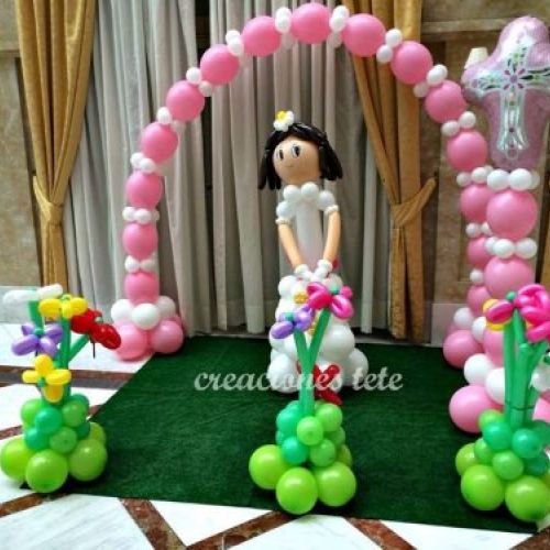 Decoracion globos para comuniones Madrid 19