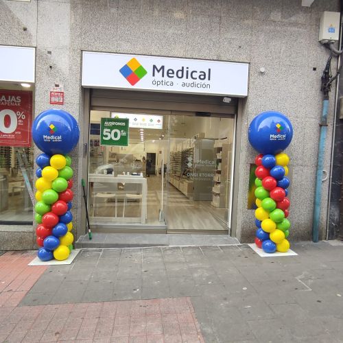 columnas de globos para opticas madrid