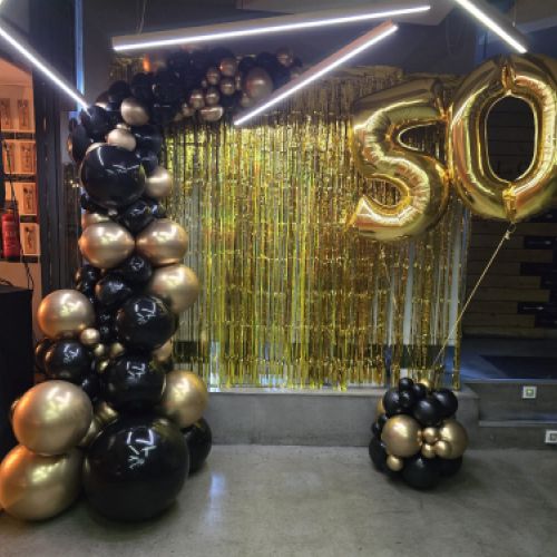 decoración 50 cumpleaños con globos Madrid