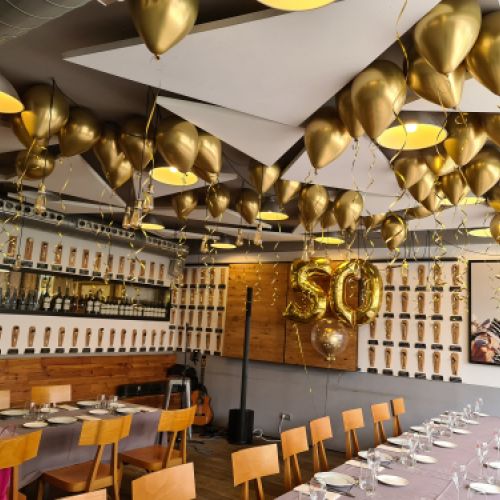 decoracion con globos 50 cumpleaños madrid
