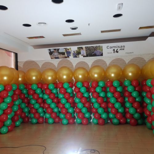 COLUMNAS DE GLOBOS ANIVERSARIO ALCAMPO