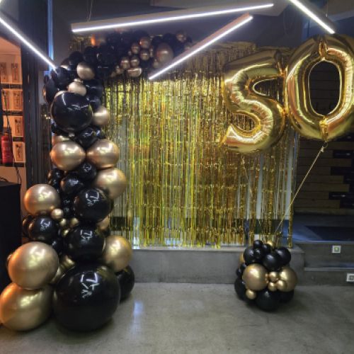 decoración 50 cumpleaños con globos Madrid