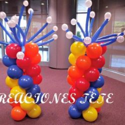 columnas de globos para fiestas infantiles