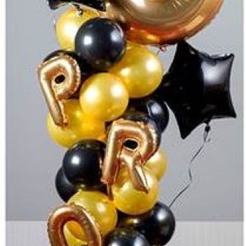 columna globos 18 cumpleaños.