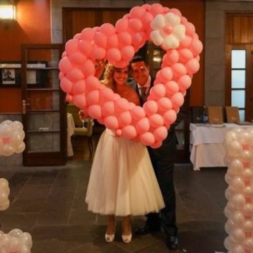 PHOTOCALL CON GLOBOS PARA BODAS MADRID